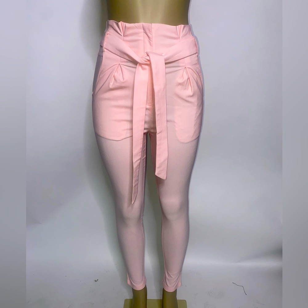 Pink Pants with matching belt